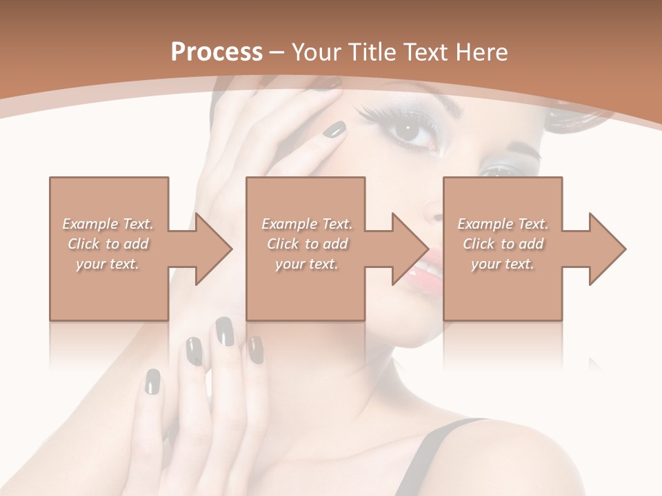 Gorgeous Isolated Ringlet PowerPoint Template