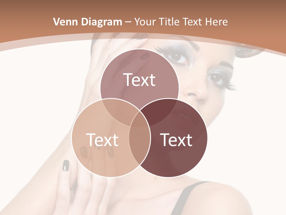 Gorgeous Isolated Ringlet PowerPoint Template