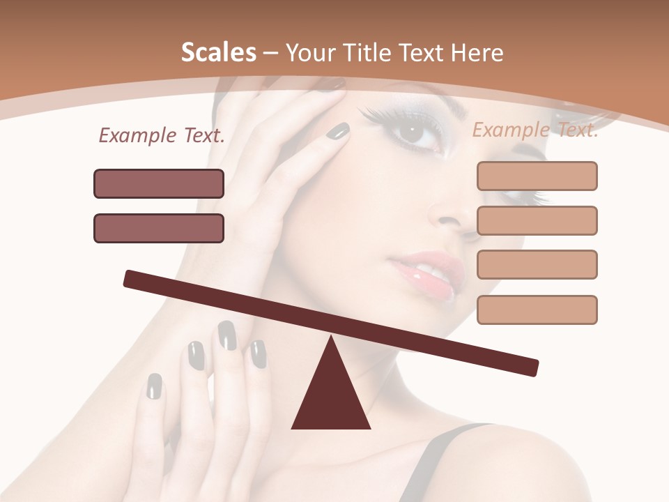 Gorgeous Isolated Ringlet PowerPoint Template