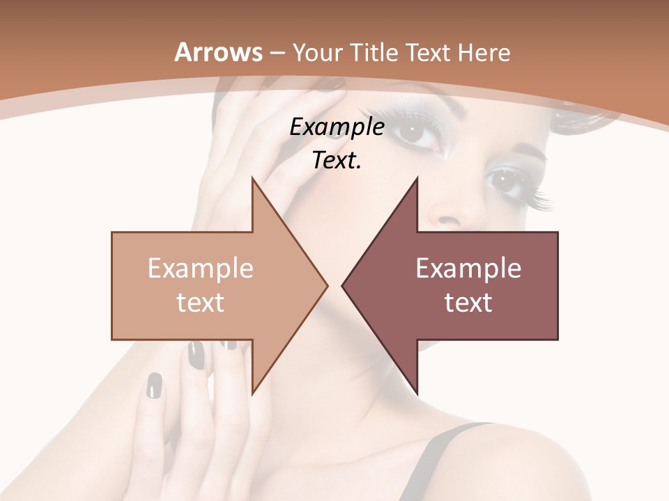 Gorgeous Isolated Ringlet PowerPoint Template
