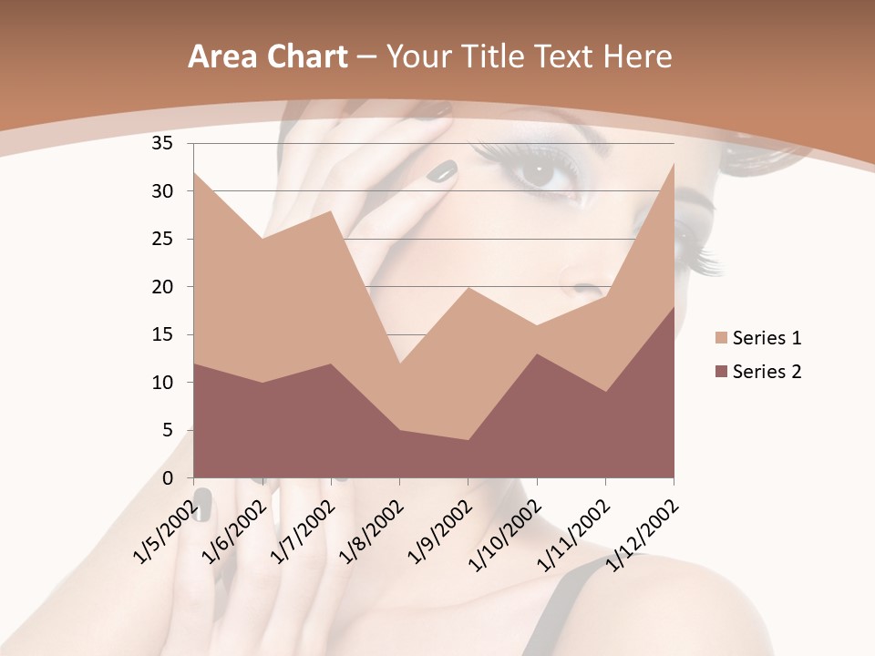 Gorgeous Isolated Ringlet PowerPoint Template