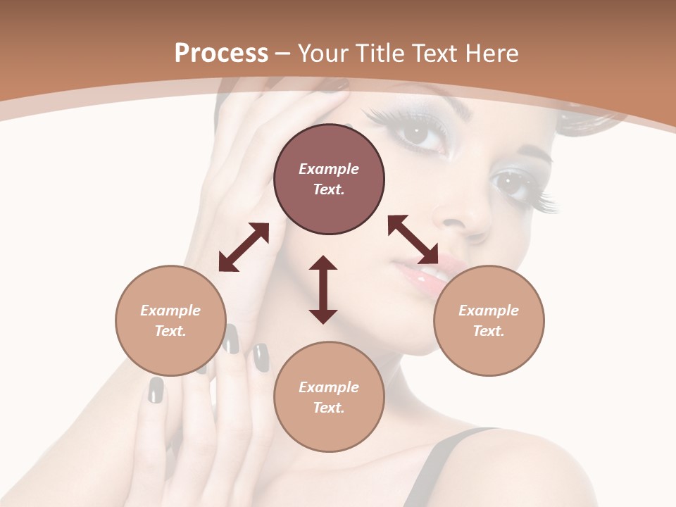 Gorgeous Isolated Ringlet PowerPoint Template