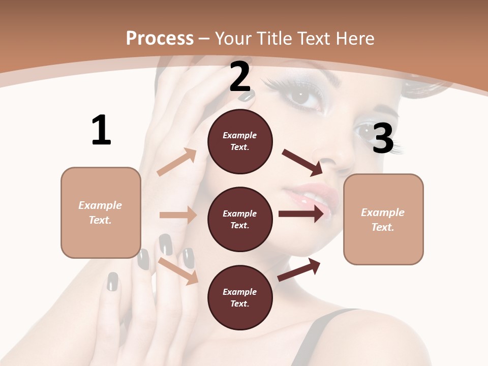 Gorgeous Isolated Ringlet PowerPoint Template