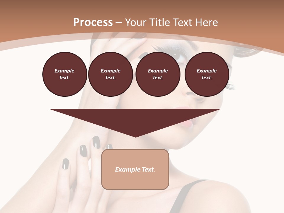 Gorgeous Isolated Ringlet PowerPoint Template