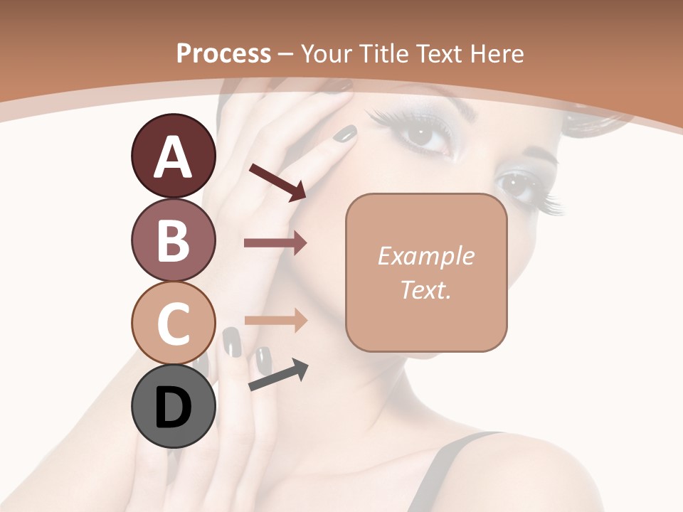 Gorgeous Isolated Ringlet PowerPoint Template