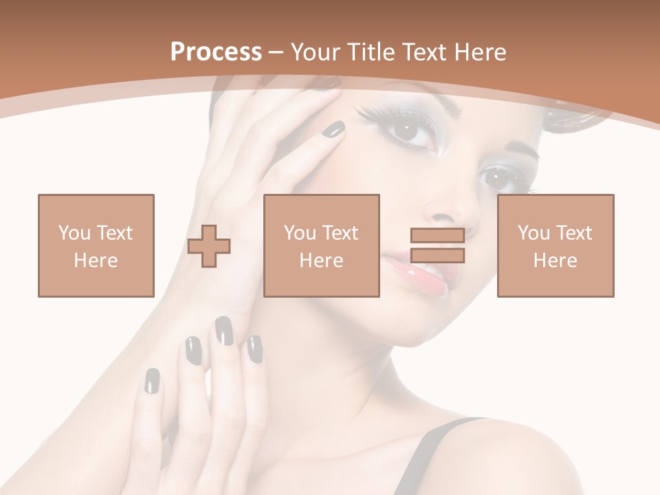 Gorgeous Isolated Ringlet PowerPoint Template