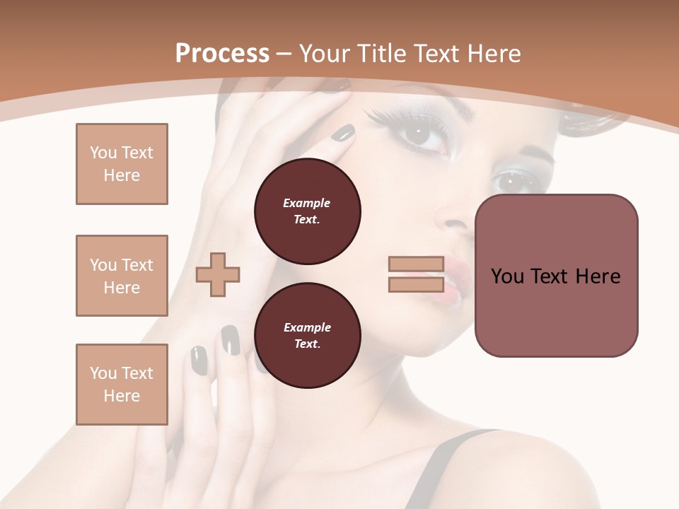 Gorgeous Isolated Ringlet PowerPoint Template