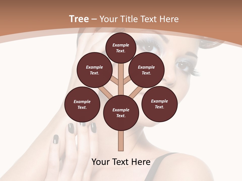 Gorgeous Isolated Ringlet PowerPoint Template