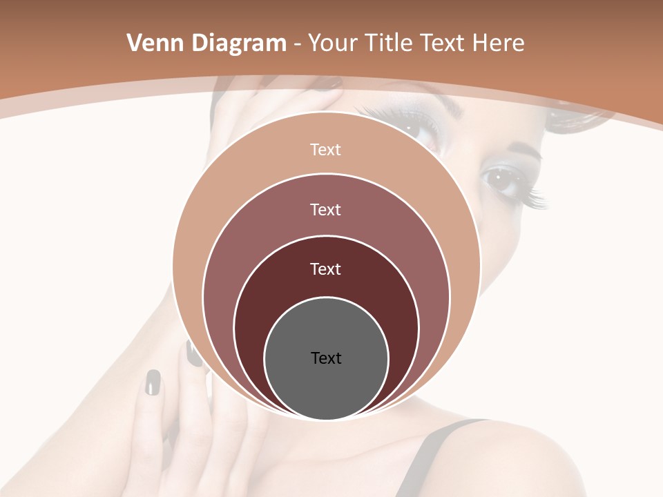 Gorgeous Isolated Ringlet PowerPoint Template