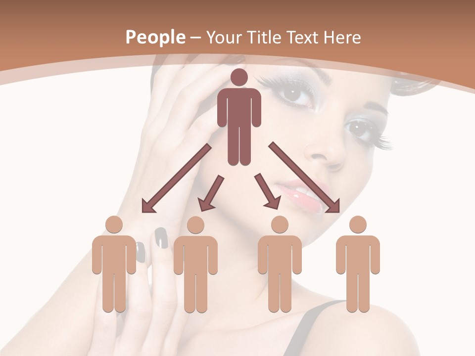 Gorgeous Isolated Ringlet PowerPoint Template