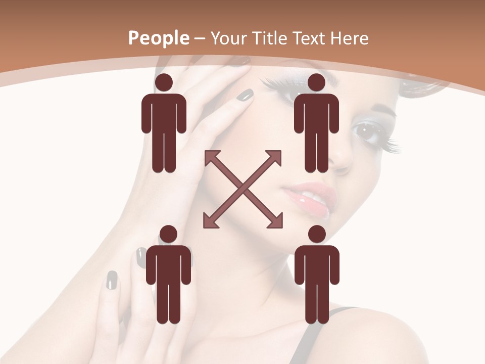 Gorgeous Isolated Ringlet PowerPoint Template