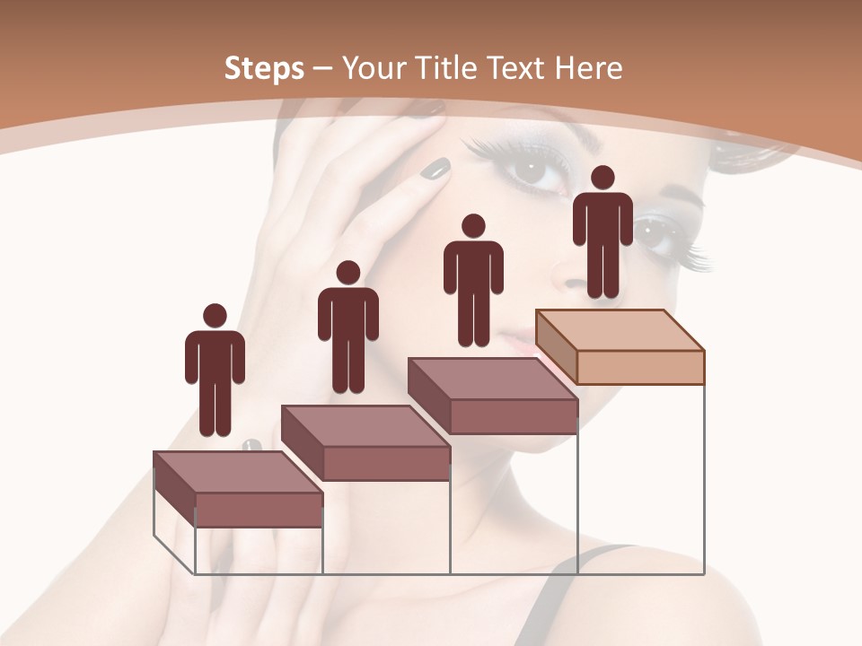 Gorgeous Isolated Ringlet PowerPoint Template