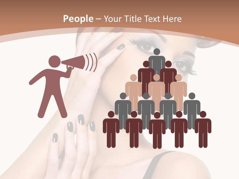 Gorgeous Isolated Ringlet PowerPoint Template