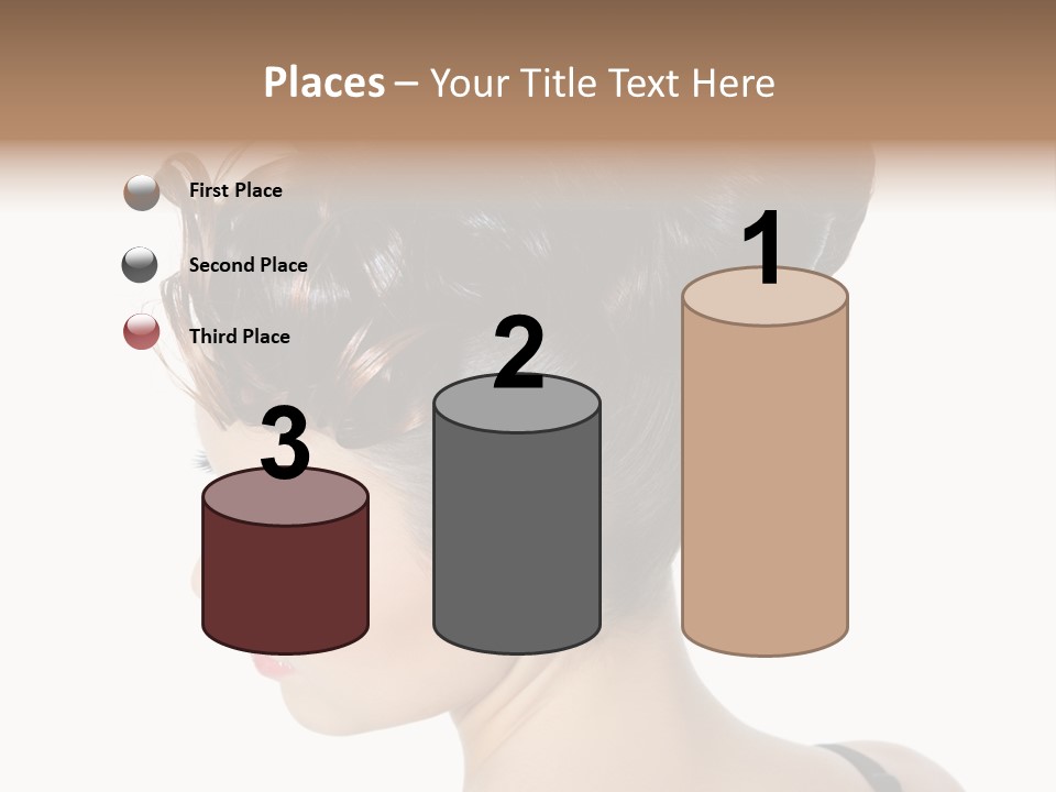 Portrait Hair Gorgeous PowerPoint Template