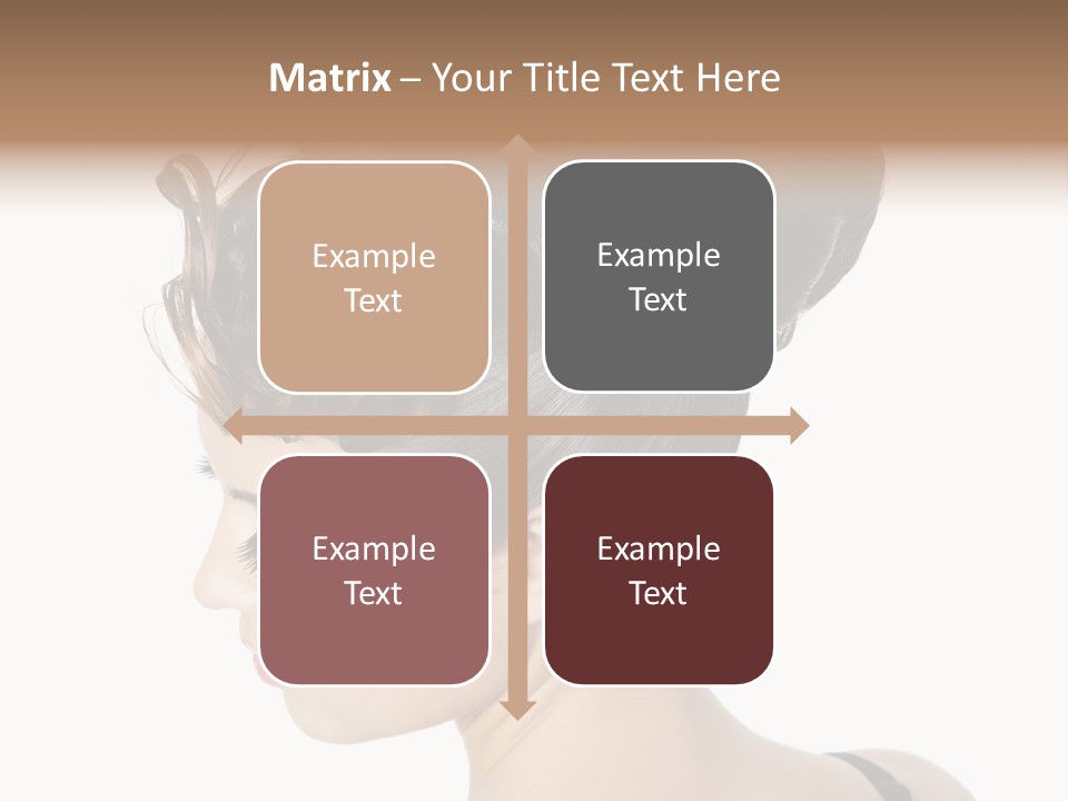 Portrait Hair Gorgeous PowerPoint Template