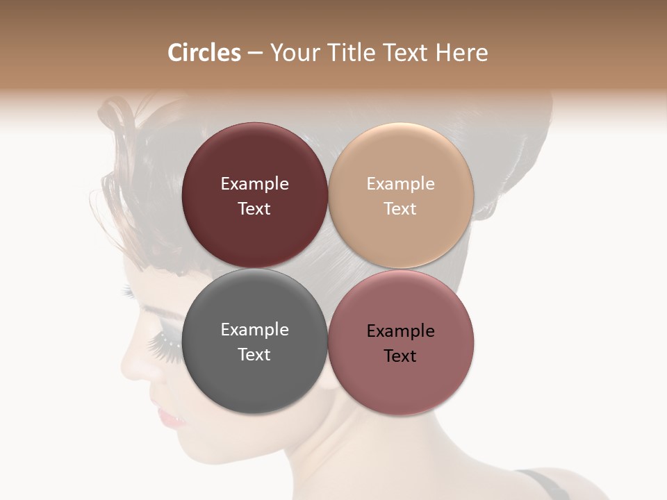 Portrait Hair Gorgeous PowerPoint Template