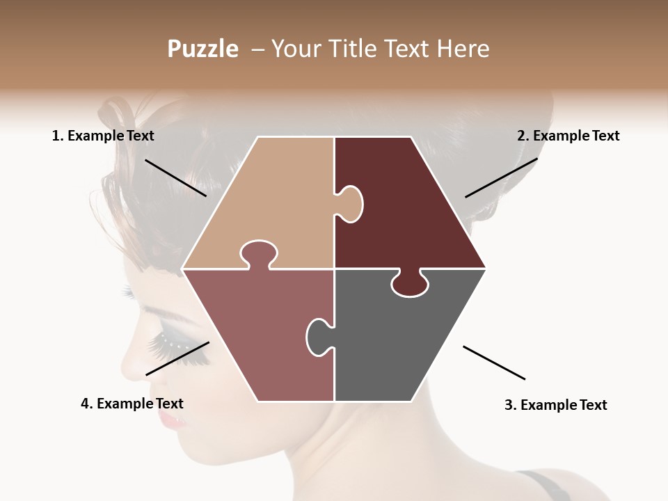 Portrait Hair Gorgeous PowerPoint Template