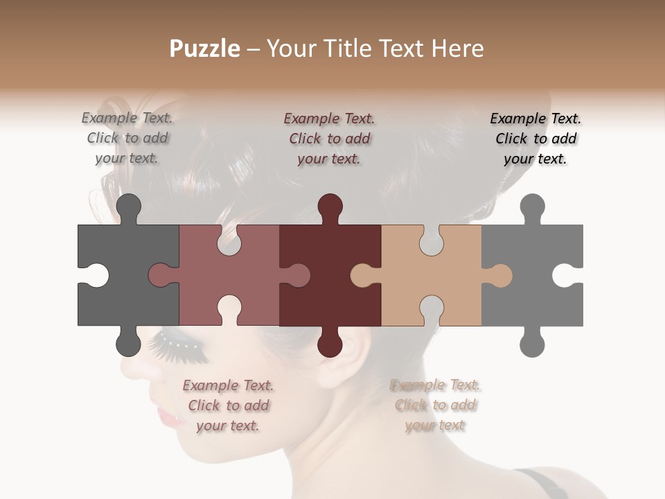 Portrait Hair Gorgeous PowerPoint Template