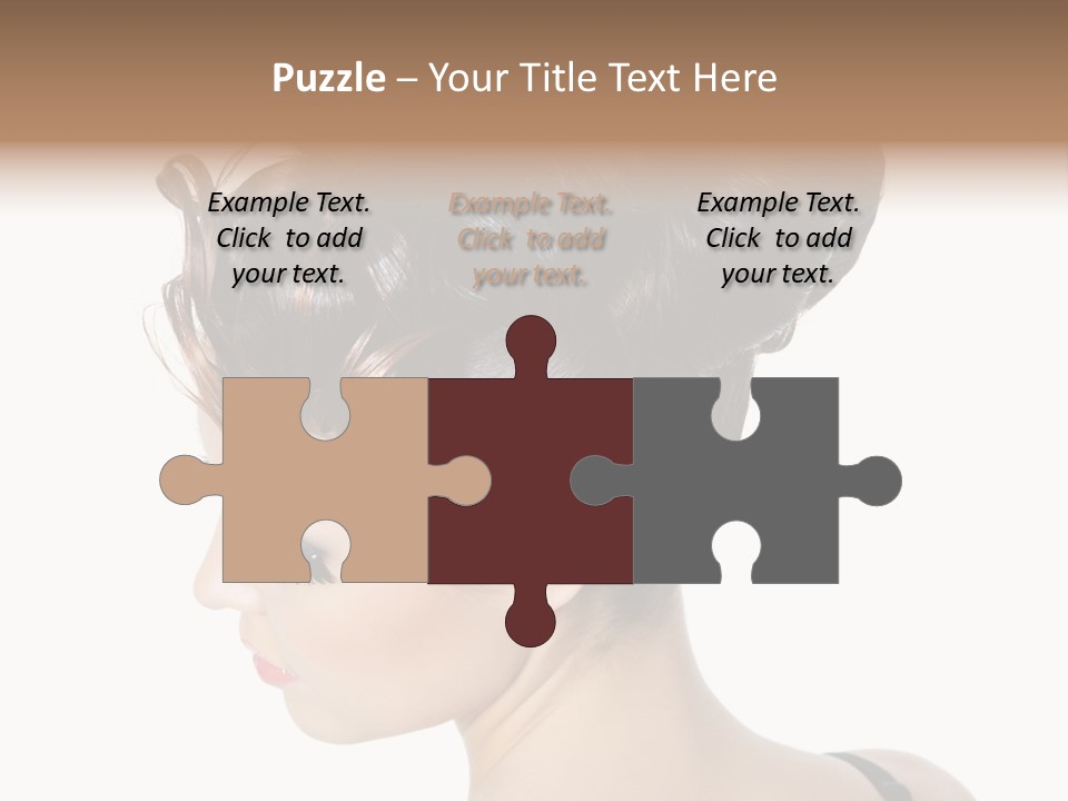 Portrait Hair Gorgeous PowerPoint Template