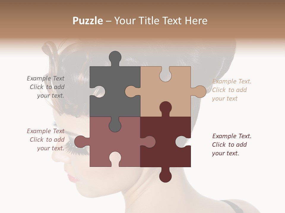 Portrait Hair Gorgeous PowerPoint Template