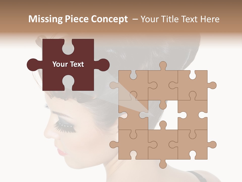 Portrait Hair Gorgeous PowerPoint Template