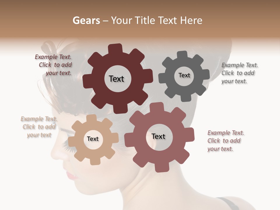 Portrait Hair Gorgeous PowerPoint Template