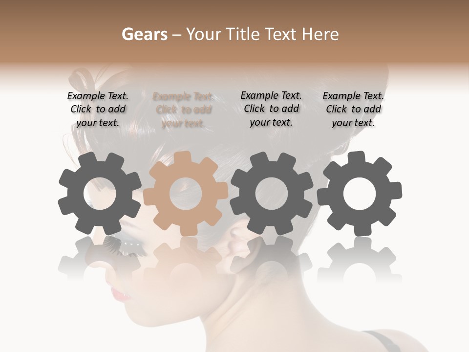 Portrait Hair Gorgeous PowerPoint Template