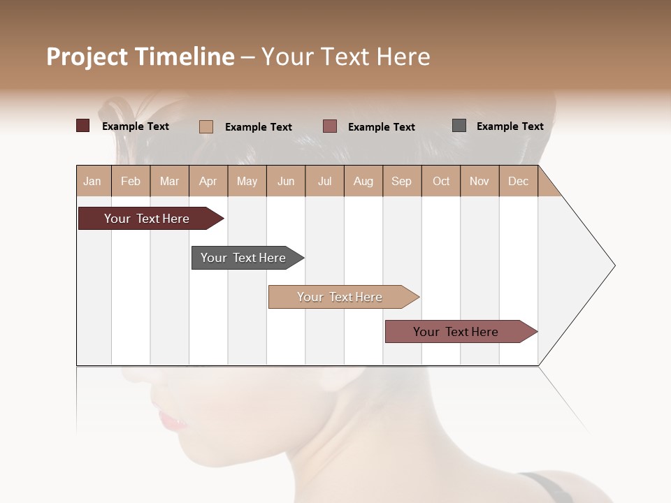 Portrait Hair Gorgeous PowerPoint Template