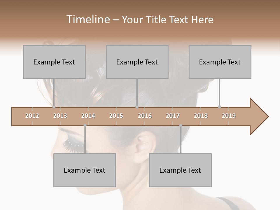 Portrait Hair Gorgeous PowerPoint Template