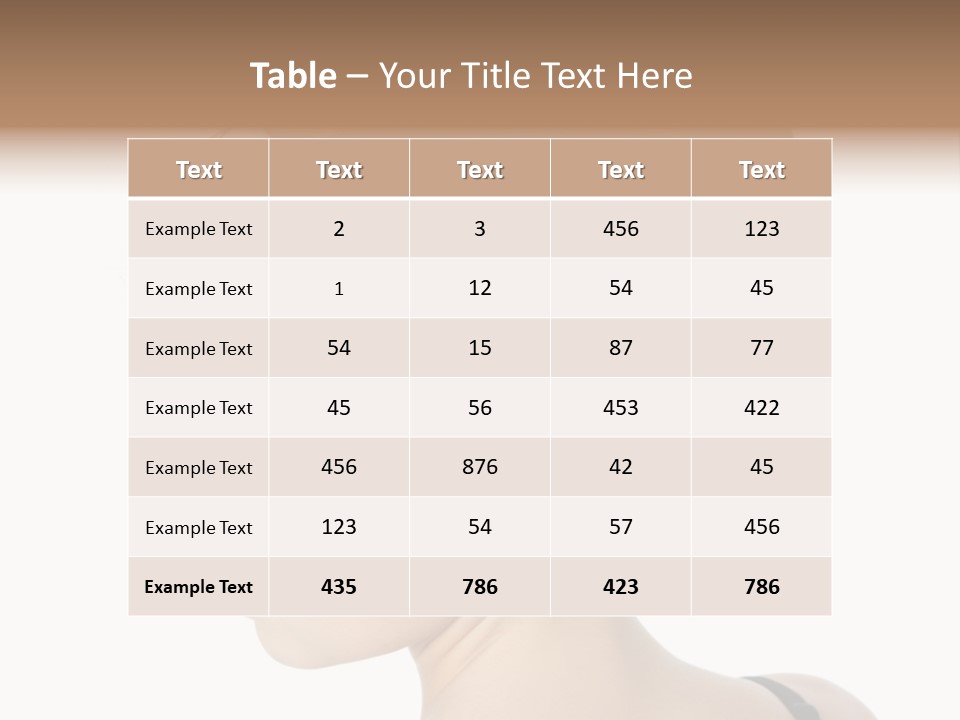 Portrait Hair Gorgeous PowerPoint Template