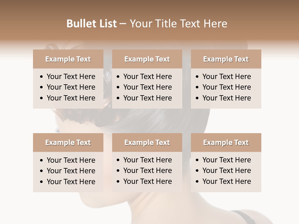 Portrait Hair Gorgeous PowerPoint Template