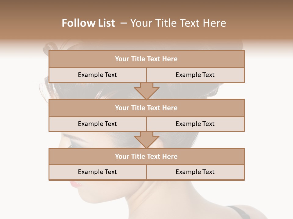 Portrait Hair Gorgeous PowerPoint Template