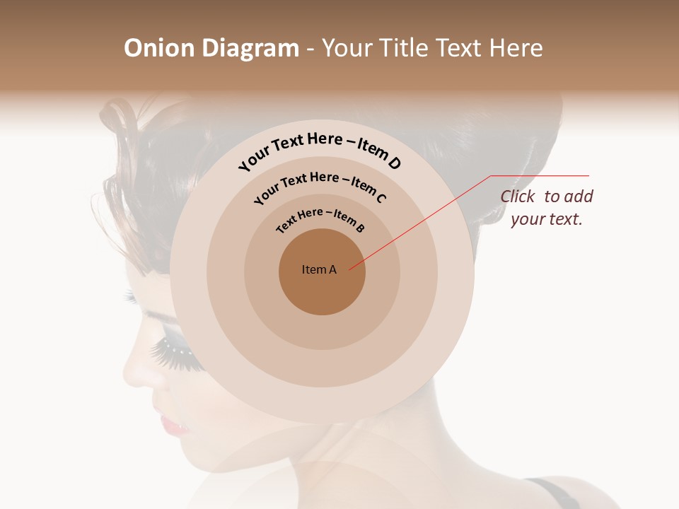 Portrait Hair Gorgeous PowerPoint Template