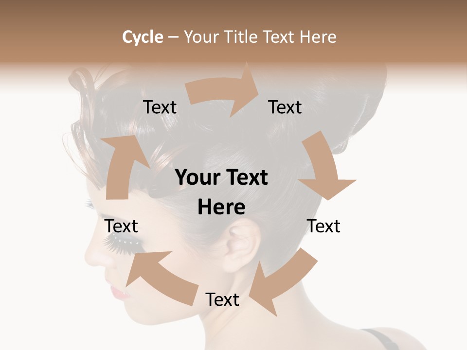 Portrait Hair Gorgeous PowerPoint Template