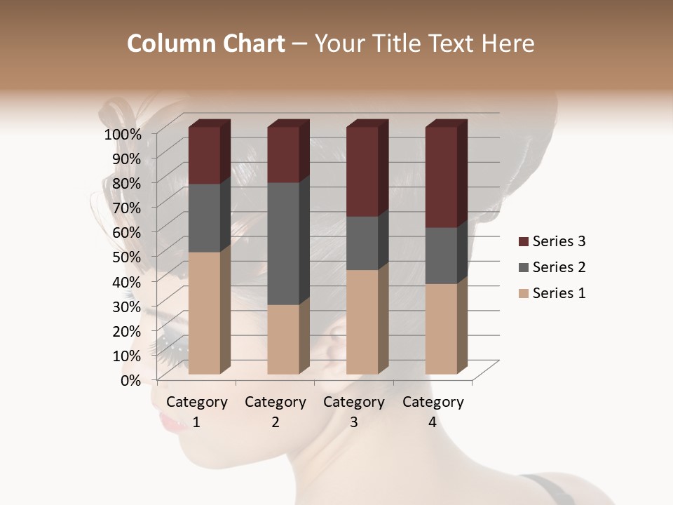 Portrait Hair Gorgeous PowerPoint Template