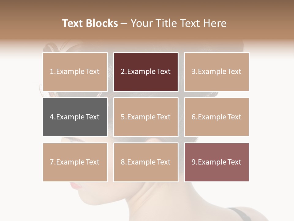 Portrait Hair Gorgeous PowerPoint Template