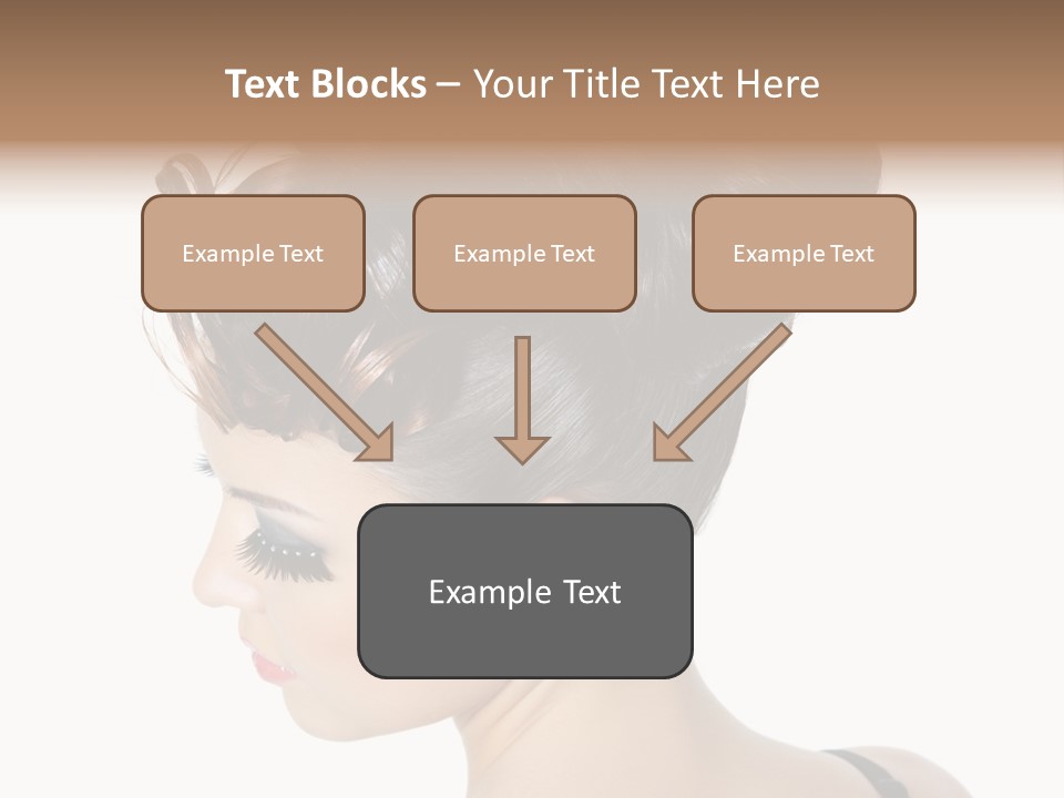Portrait Hair Gorgeous PowerPoint Template