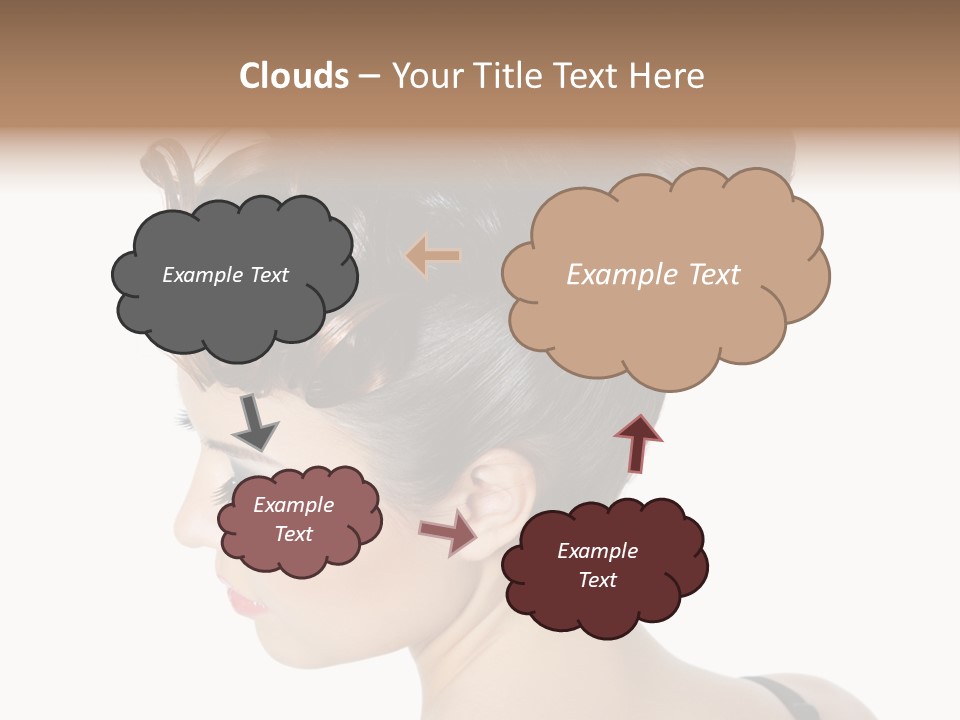 Portrait Hair Gorgeous PowerPoint Template