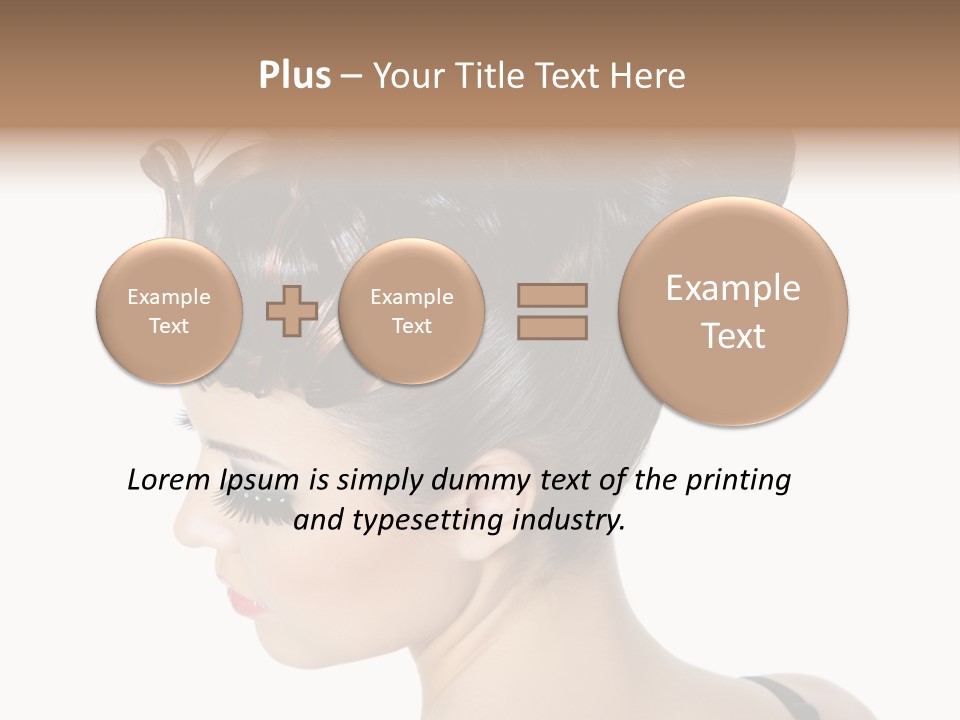 Portrait Hair Gorgeous PowerPoint Template