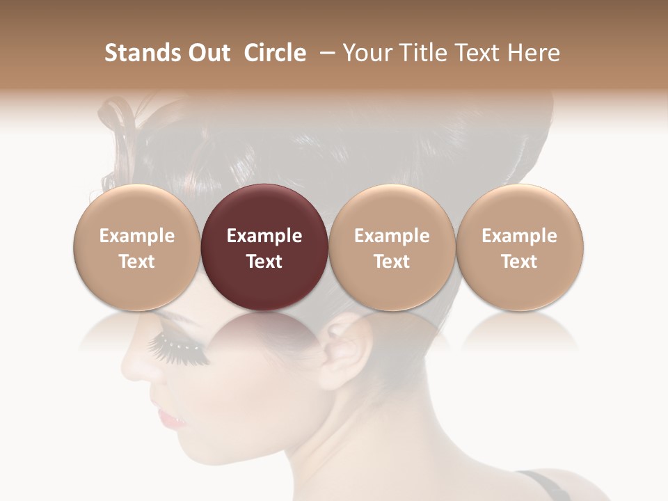 Portrait Hair Gorgeous PowerPoint Template