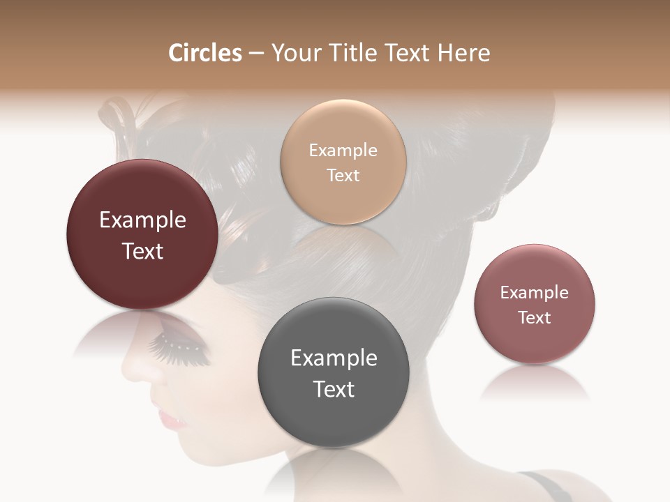 Portrait Hair Gorgeous PowerPoint Template