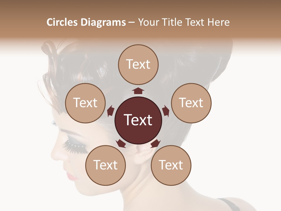 Portrait Hair Gorgeous PowerPoint Template