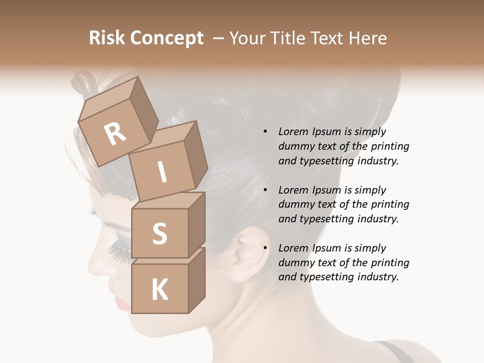 Portrait Hair Gorgeous PowerPoint Template