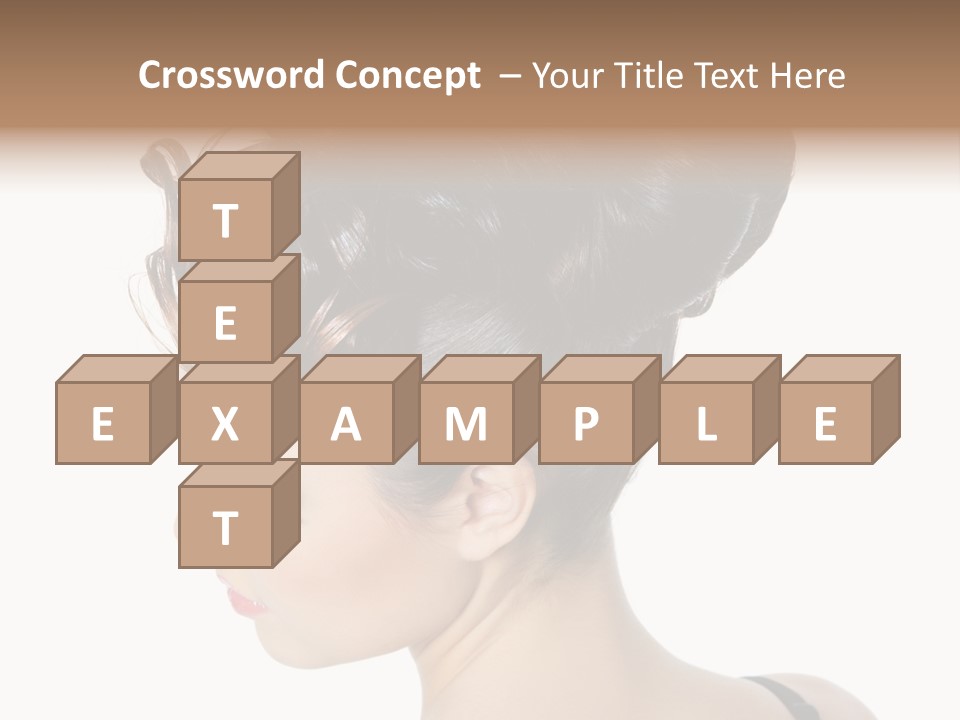 Portrait Hair Gorgeous PowerPoint Template