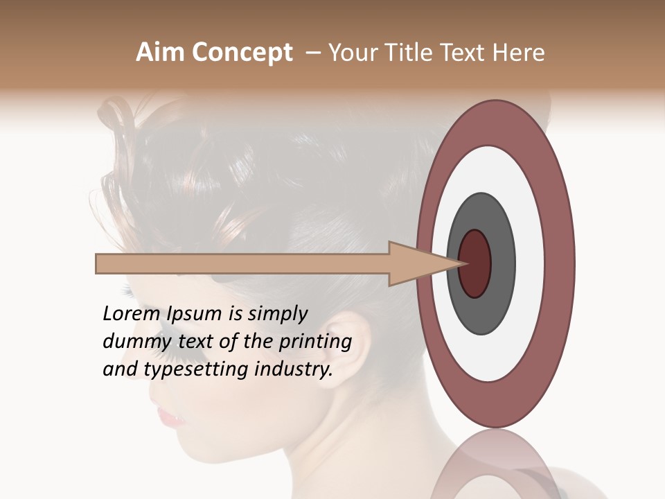 Portrait Hair Gorgeous PowerPoint Template