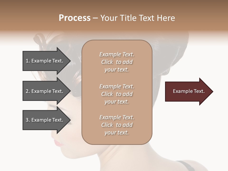 Portrait Hair Gorgeous PowerPoint Template