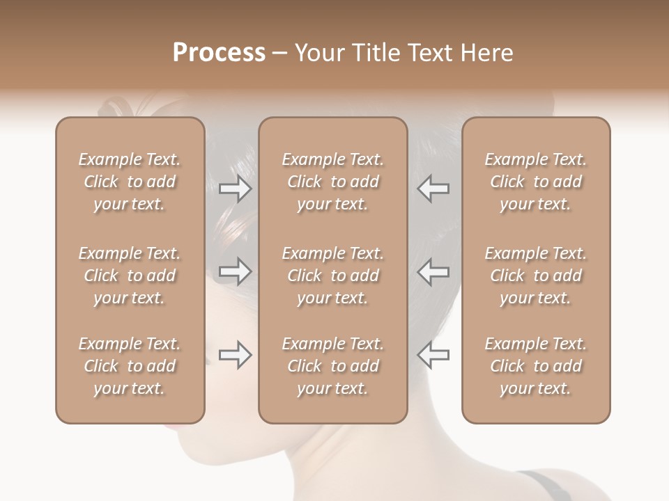 Portrait Hair Gorgeous PowerPoint Template