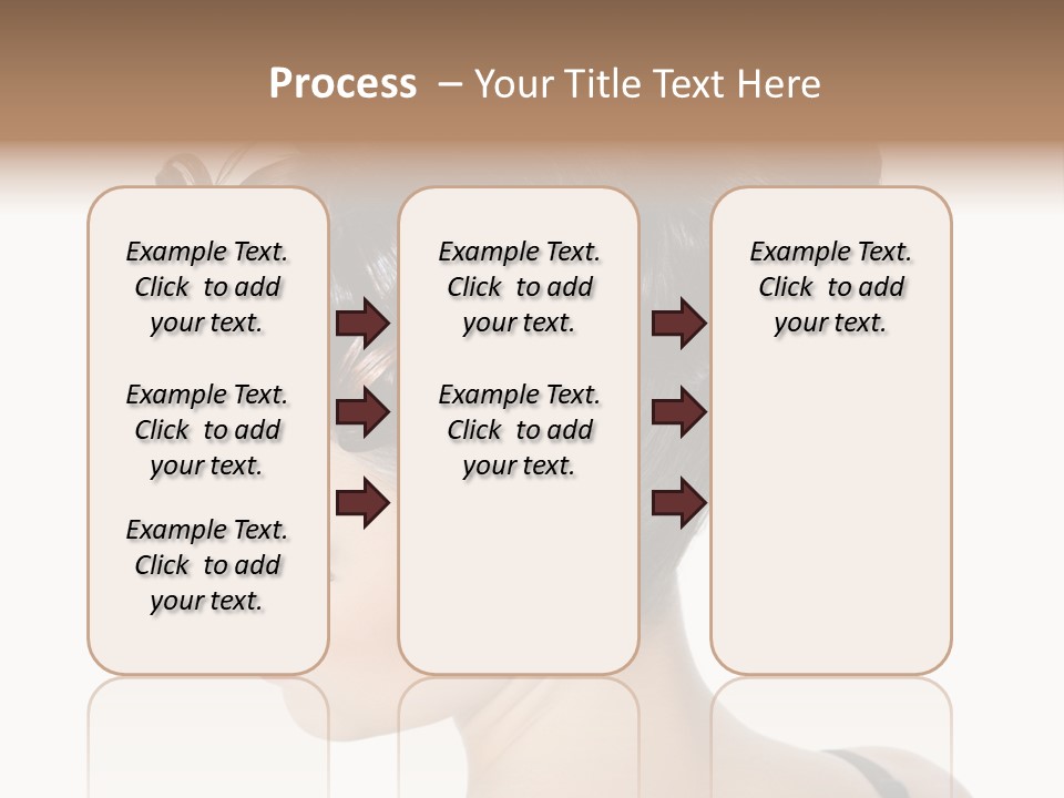 Portrait Hair Gorgeous PowerPoint Template