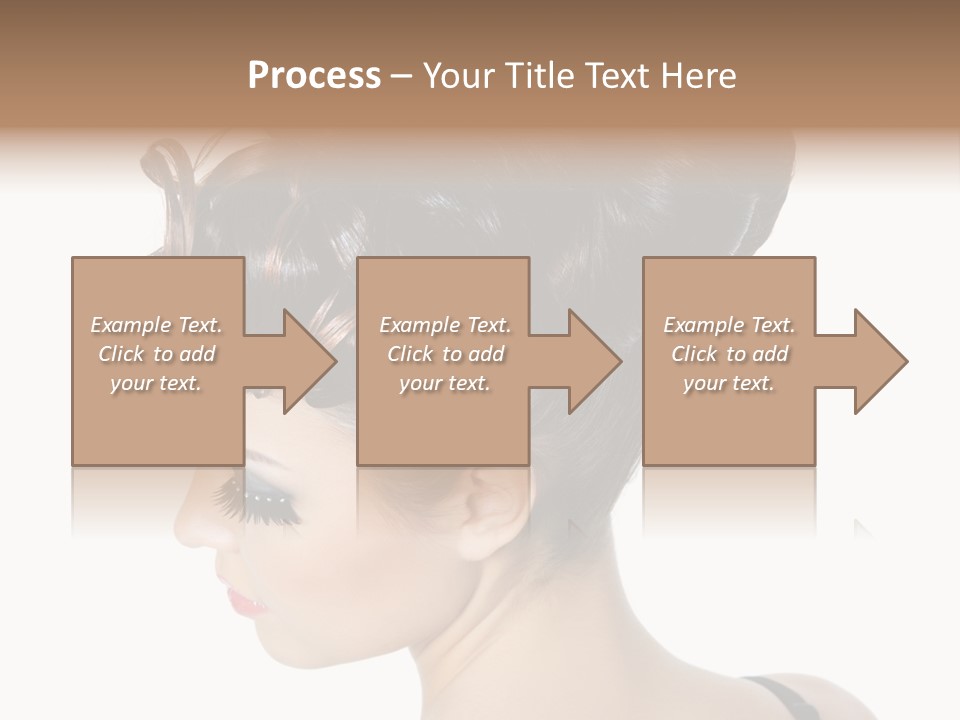 Portrait Hair Gorgeous PowerPoint Template