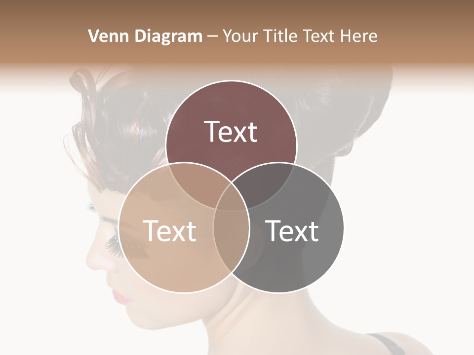 Portrait Hair Gorgeous PowerPoint Template